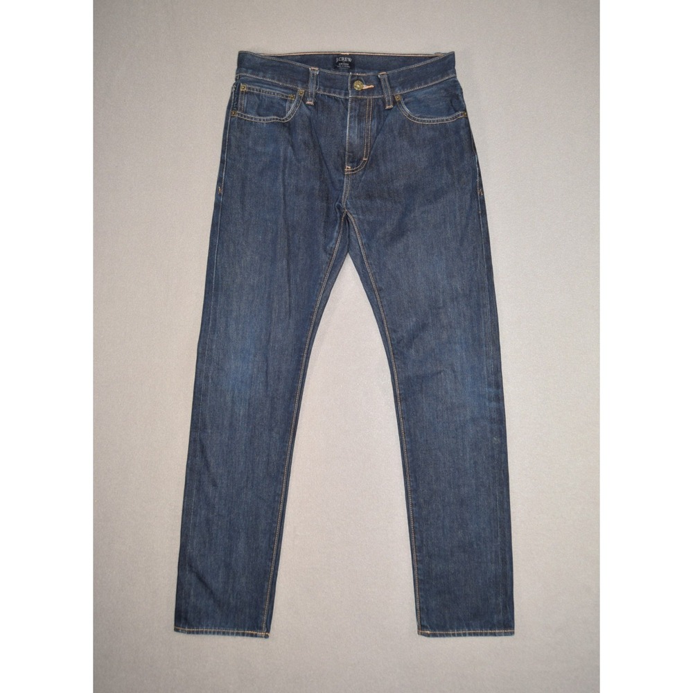 J Crew Jeans Mens 30x29 Driggs Selvedge Denim Dark Wash Slim Fit 100% Cotton